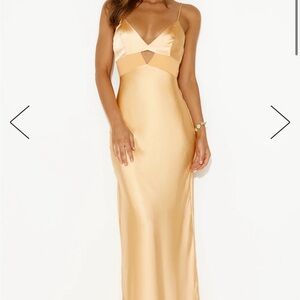 Hello Molly Orange Welcome Spring Maxi Dress